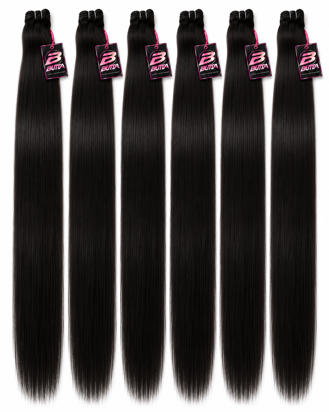 BUTTA BUNDLES STRAIGHT 200G LUXURY HUMAN HAIR BLEND π