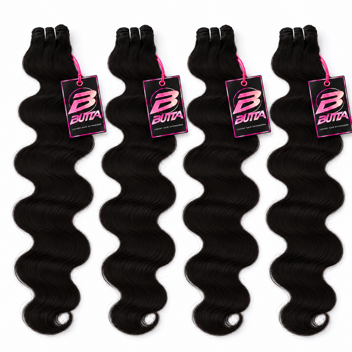 BUTTA BUNDLES BODY WAVE 200G LUXURY HUMAN HAIR BLEND 💗