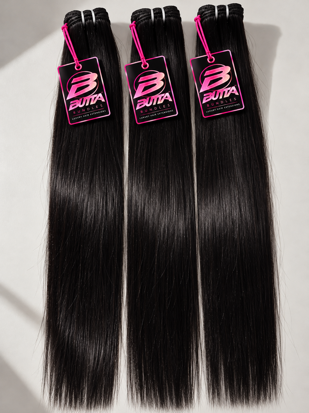 BUTTA BUNDLES STRAIGHT 200G LUXURY HUMAN HAIR BLEND 💗