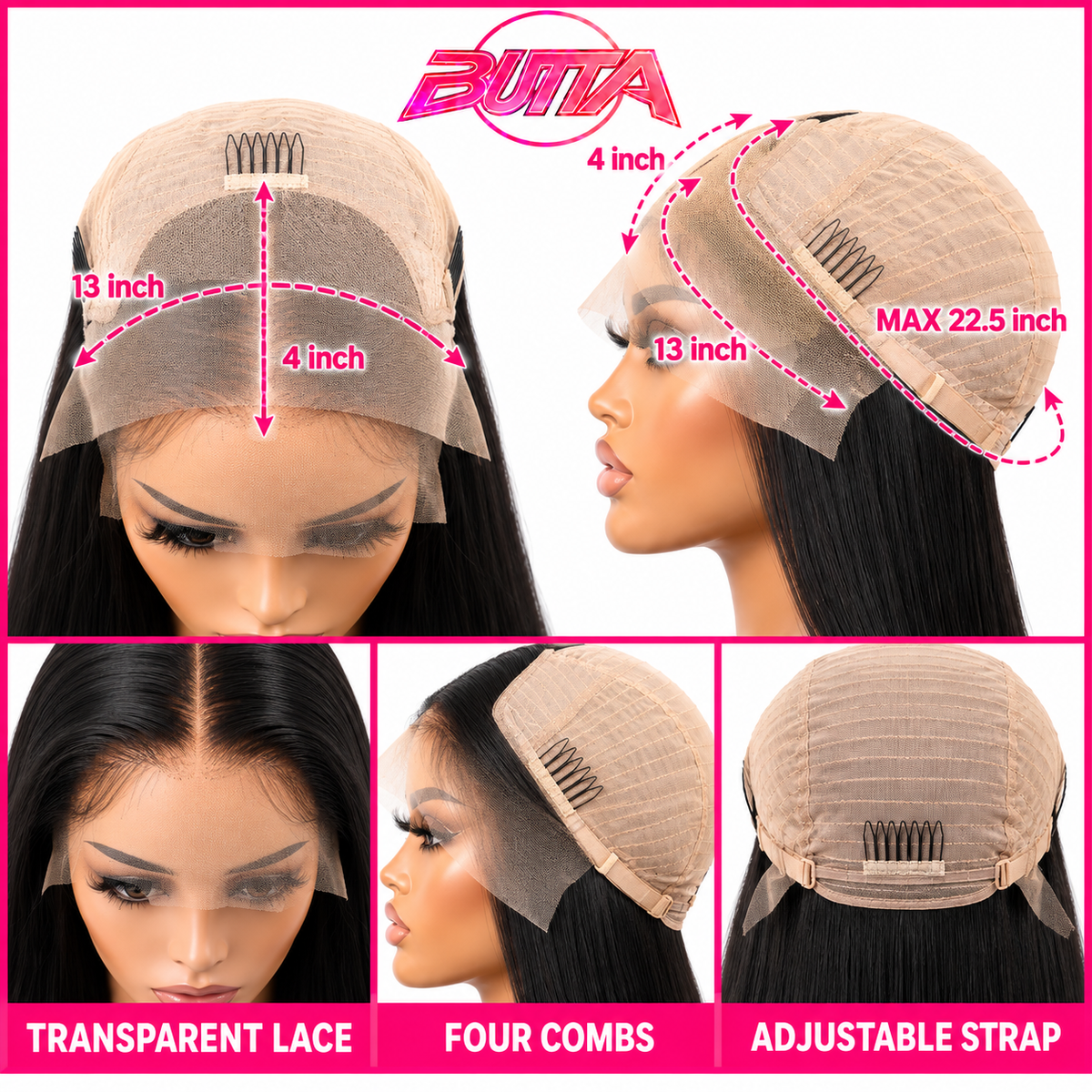 BUTTA 40” Luxury Blend Wig 150% Density